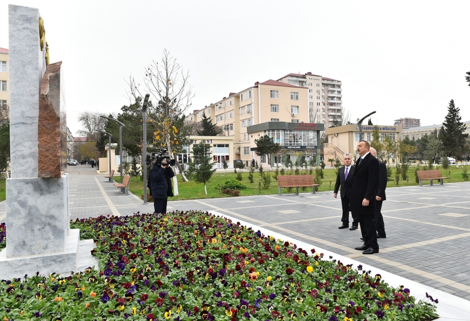 Sumqayıtda Lüdviqshafen parkında əsaslı təmirdən sonra yaradılan şəraitlə tanışlıq  YENİLƏNİB VİDEO