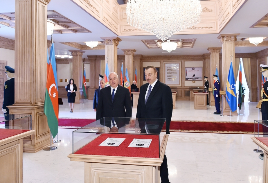 President Ilham Aliyev inaugurated Flag Museum in Sumgayit VIDEO