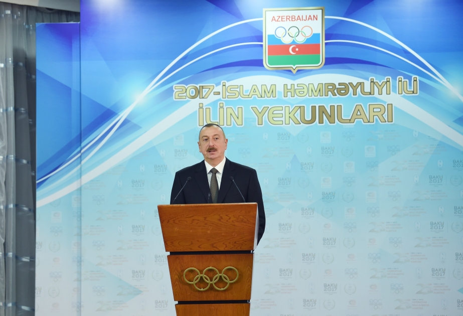 Prezident İlham Əliyev: Azərbaycan idmançıları bu il bütün beynəlxalq yarışlarda 851 medal qazanıblar