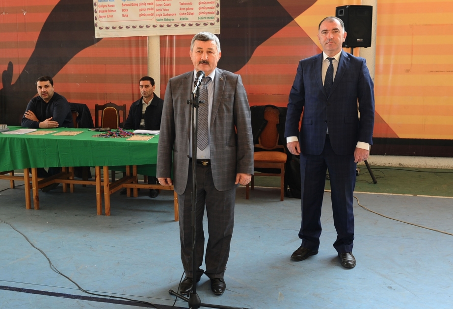 Balakəndə yeniyetmə güləşçilər arasında XI Respublika Oyunlarının final mərhələsinin açılışı olub