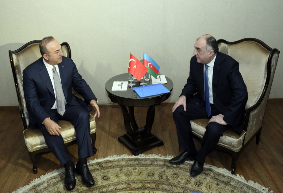 Treffen der Außenminister von Aserbaidschan und Türkei in Baku