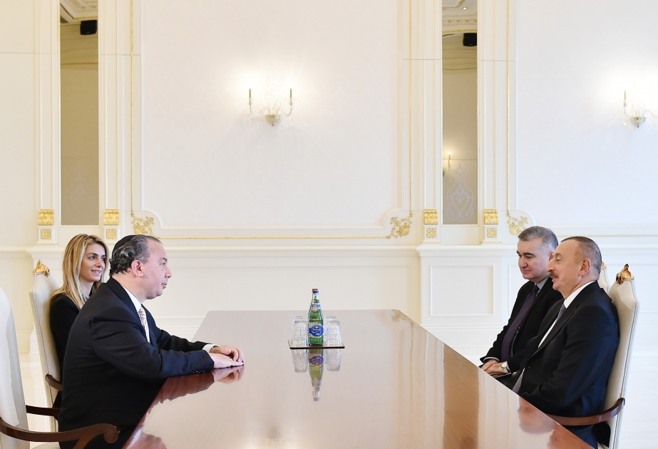 Президент Ильхам Алиев принял президента Фонда этнического согласия США ОБНОВЛЕНО ВИДЕО