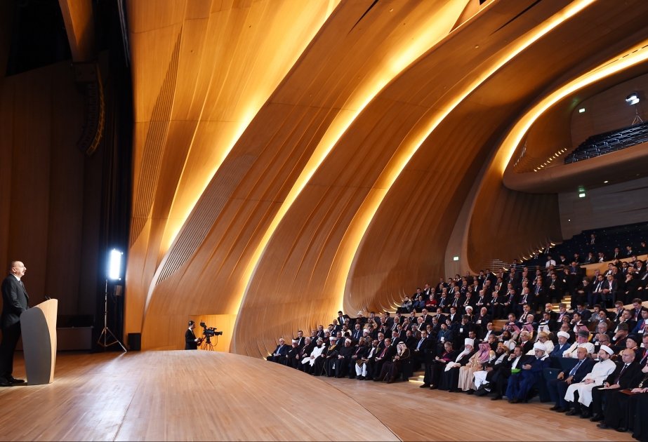 “2017- Year of Islamic Solidarity: Interfaith and Intercultural Dialogue” international conference starts in Baku President Ilham Aliyev attends the opening ceremony of the conference