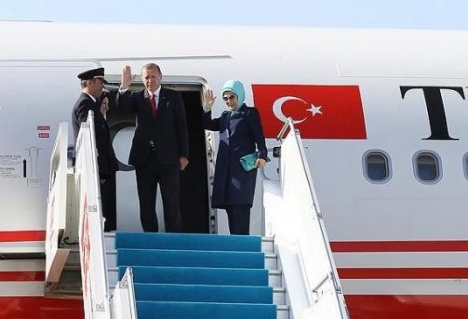 Türkischer Präsident Recep Tayyip Erdoğan tritt seine Reise nach Afrika an