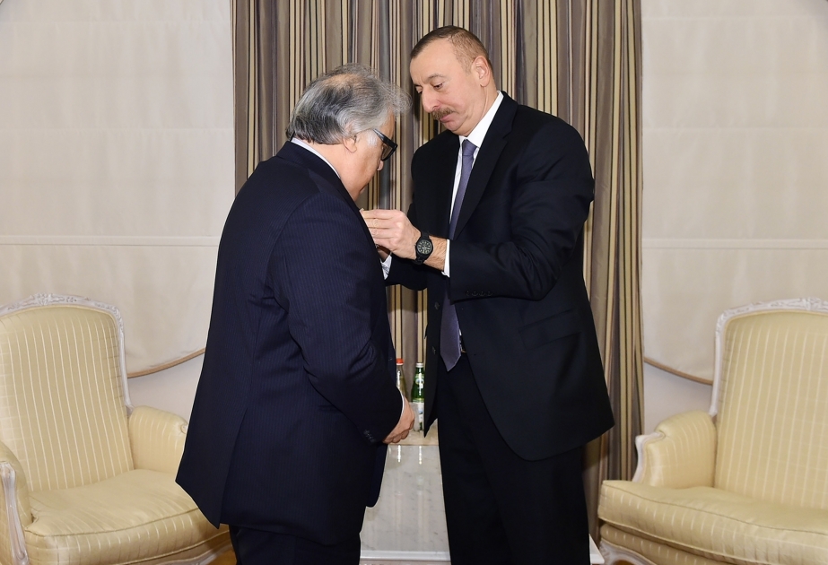 President Ilham Aliyev presented 
