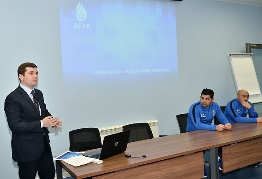Gənc futbolçulara danışılmış oyunların mahiyyəti barədə məlumat verilib