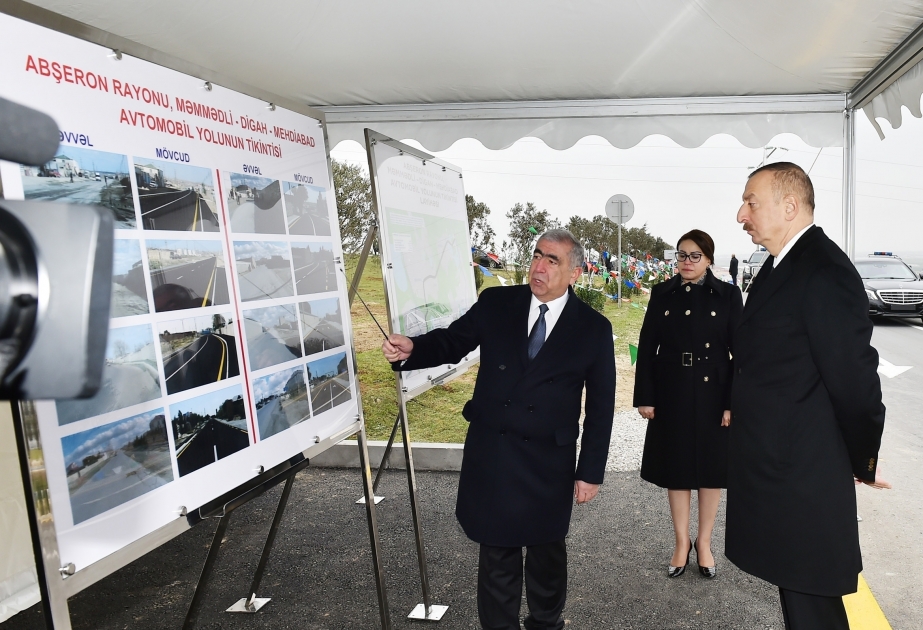 President Ilham Aliyev inaugurated Mehdiabad-Digah-Mammadli highway, visited Yanardagh Reserve VIDEO