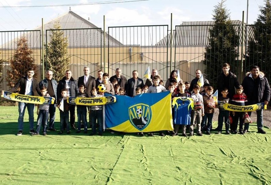 “Kəpəz” futbol klubunun kollektivi Gəncə Uşaq Evində olub