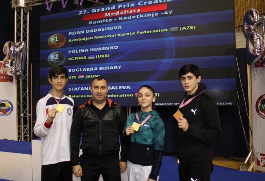 Des karatékas azerbaïdjanais remportent trois médailles au Grand Prix de Croatie