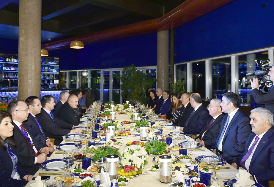 Prezident İlham Əliyev və Baş nazir Boyko Borisov birgə şam ediblər VİDEO