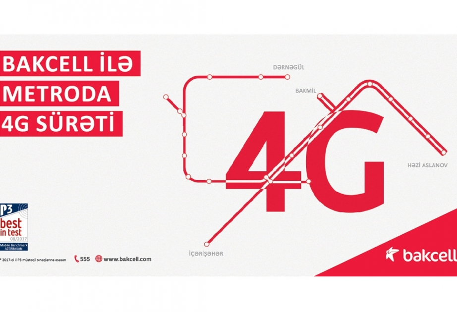 “Bakcell” Azərbaycanda ilk dəfə metroda 4G xidmətini təqdim edib