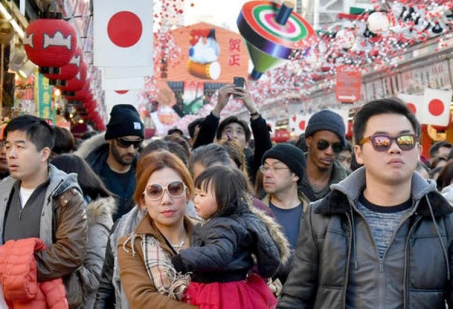 Ötən il Yaponiyaya rekord sayda turist gəlib