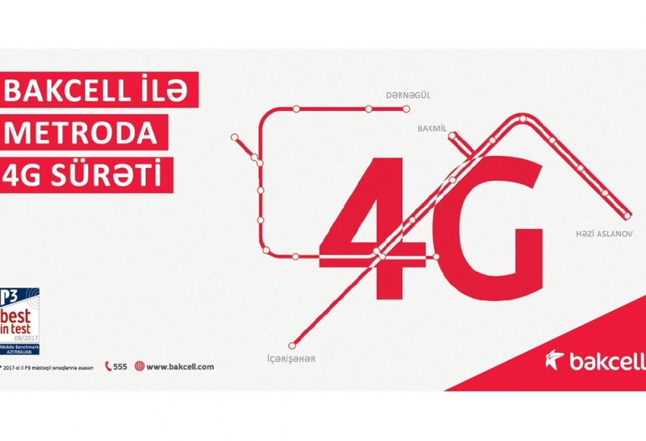 Bakcell introduces 4G service in Baku subway first time in Azerbaijan