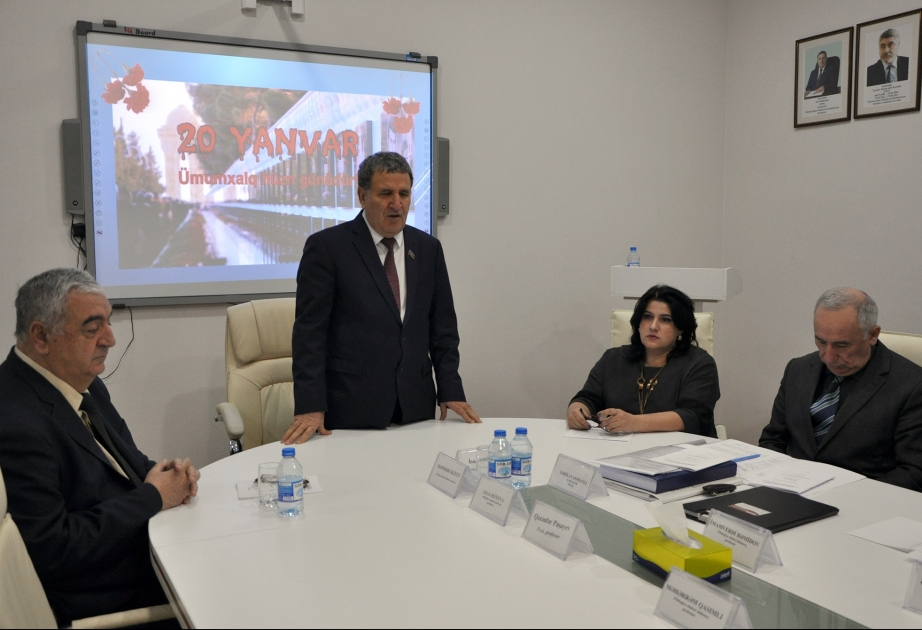 20 Yanvar xalqımızın qan yaddaşıdır