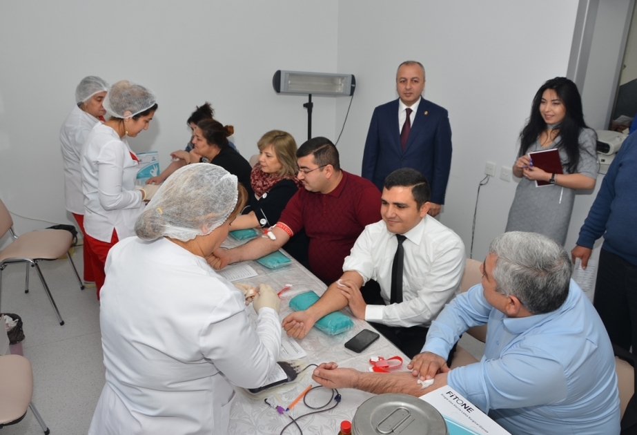 Pirallahıda 20 Yanvar faciəsinin 28-ci ildönümü münasibətilə 200 nəfər rayon sakini qan verib