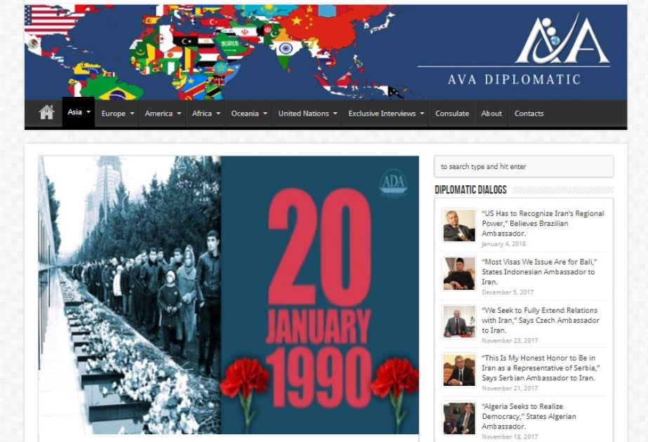 Azərbaycanın İrandakı səfirliyi 20 Yanvar faciəsi ilə bağlı bir sıra məlumatlandırma tədbirləri həyata keçirib