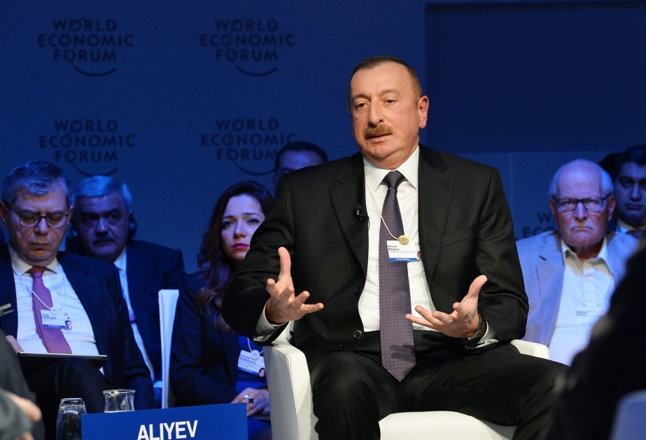 Президент Ильхам Алиев принял участие в интерактивном заседании на тему «Стратегический взгляд: Евразия» в рамках Давосского Всемирного экономического форума ОБНОВЛЕНО