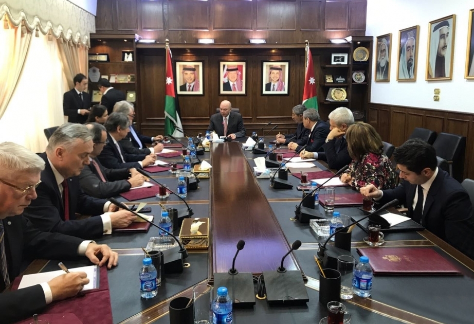 Members of Nizami Ganjavi International Center meet with Jordanian officials in Amman
