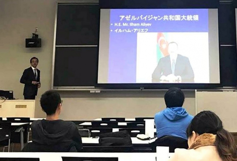 Yaponiyanın Aoyama Universitetində 20 Yanvar şəhidlərinin xatirəsi anılıb