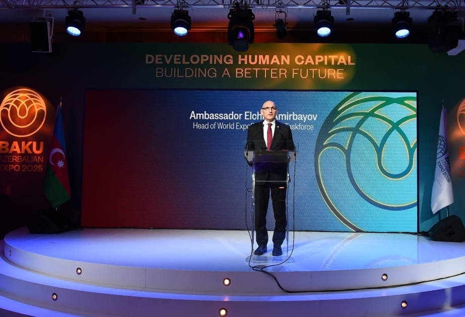 Bewerbung von Baku zur Ausrichtung der Weltausstellung- 2025 in Davos präsentiert