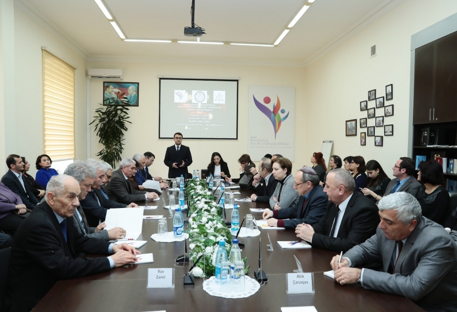 Bakı Beynəlxalq Multikulturalizm Mərkəzində “Holokost və Xocalı - müasirlərin gözü ilə” adlı “dəyirmi masa” keçirilib