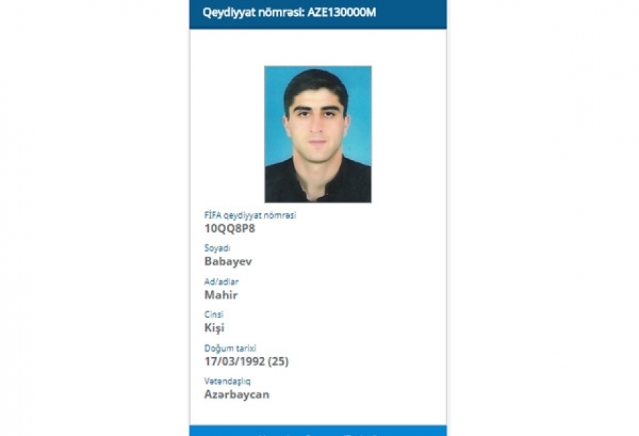 Azərbaycan futbol ailəsinin 130 mininci üzvü