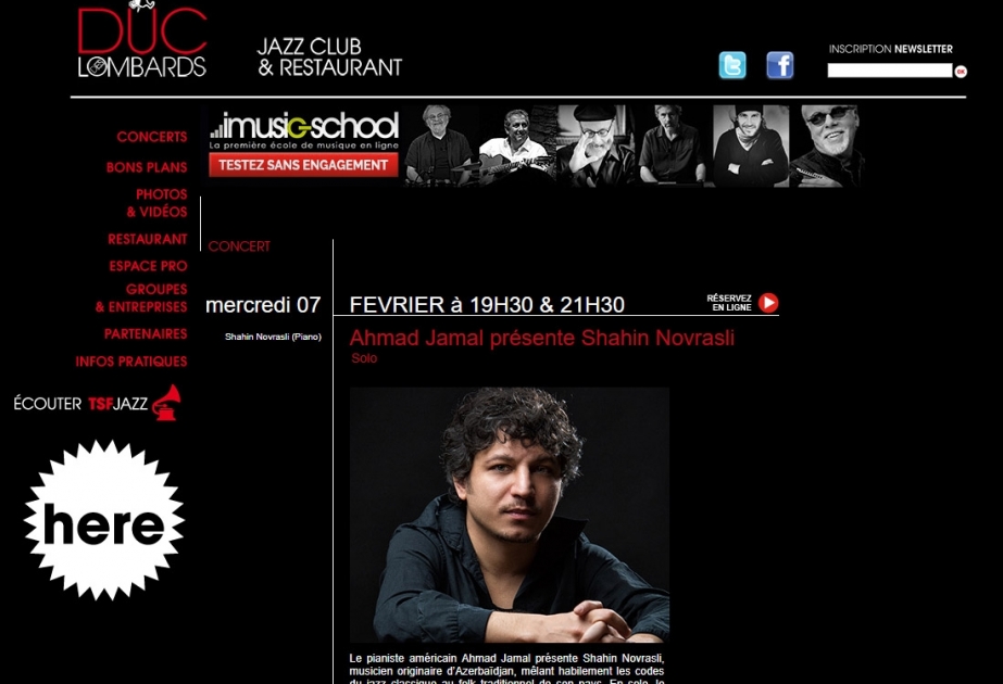 Parisdə Azərbaycanlı pianoçunun solo konserti keçiriləcək