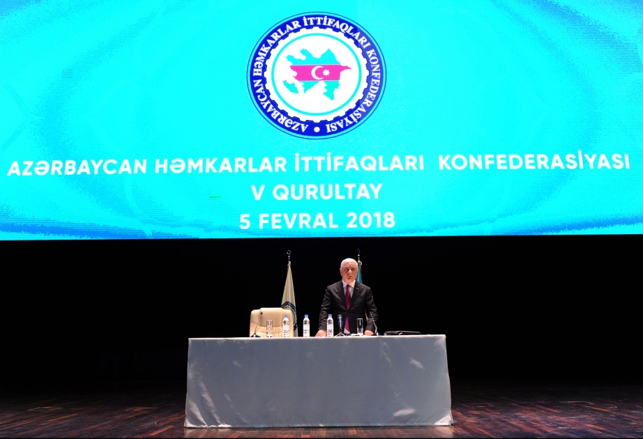 Səttar Möhbalıyev yenidən Azərbaycan Həmkarlar İttifaqları Konfederasiyasının sədri seçilib