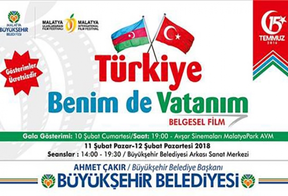 Malatyada Elçin Musaoğlunun çəkdiyi sənədli filmin təqdimatı olacaq