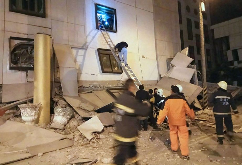 Tayvandakı güclü zəlzələ nəticəsində 188 nəfər xəsarət alıb