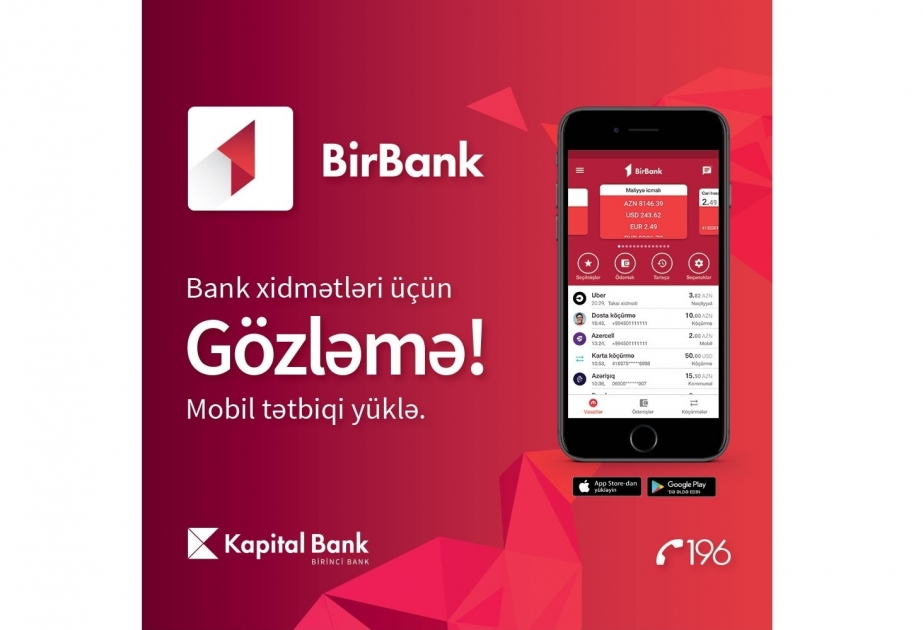 Не жди, загрузи приложение Bir Bank!