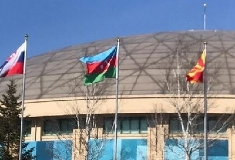 В Олимпийской деревне в Пхенчхане состоялась церемония поднятия флага Азербайджана
