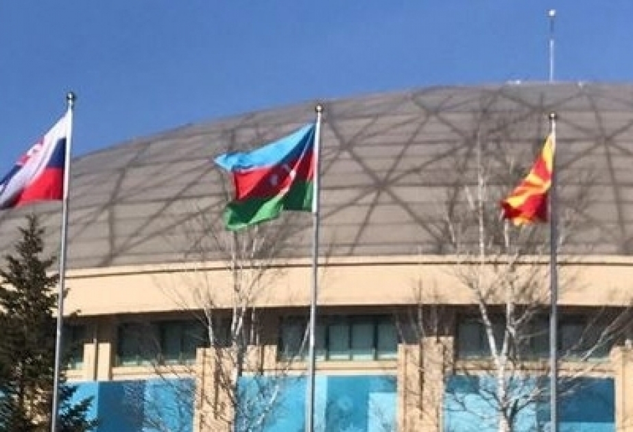 Azerbaijani flag raised in PyeongChang Olympic Village