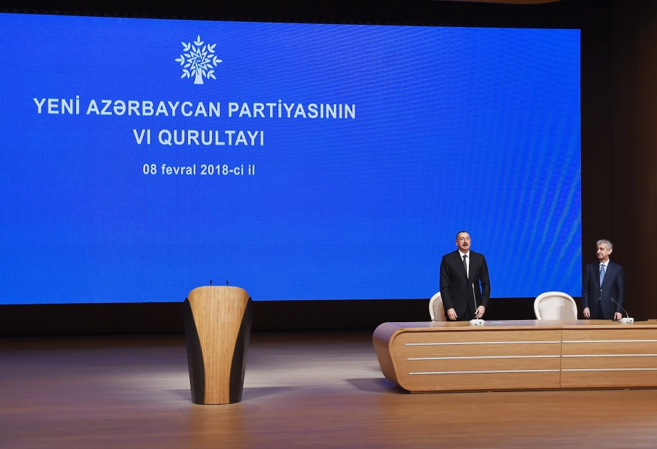 Bakıda Yeni Azərbaycan Partiyasının VI qurultayı keçirilir