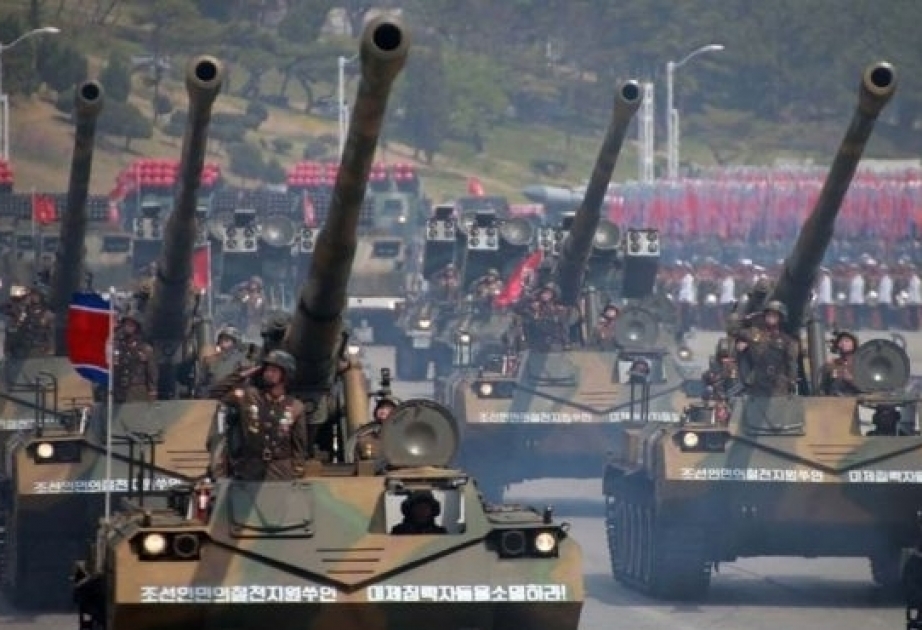 North Korea holds military parade