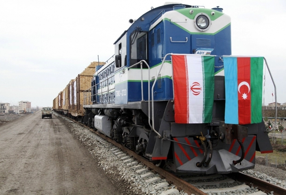 First pilot freight train sent off from Azerbaijan's Astara to Iran