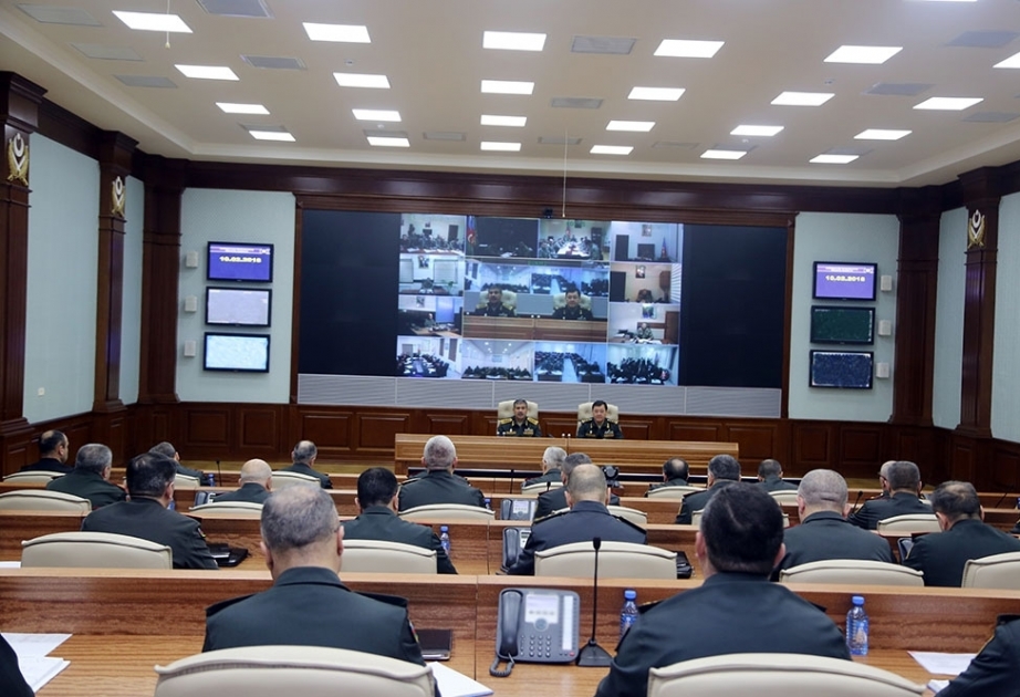 Tasks set by Supreme Commander-in-Chief brought to attention of Azerbaijan Army’s command staff