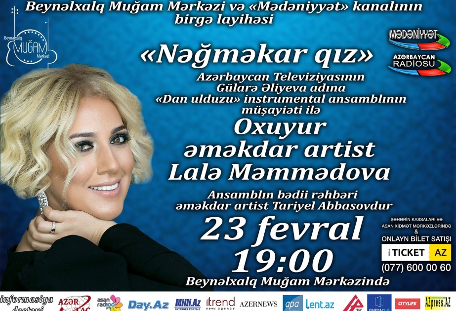 Muğam Mərkəzində “Nəğməkar qız” adlı konsert proqramı təşkil olunacaq
