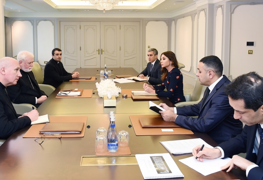 Azerbaijan's First Vice President Mehriban Aliyeva met with Holy See delegation