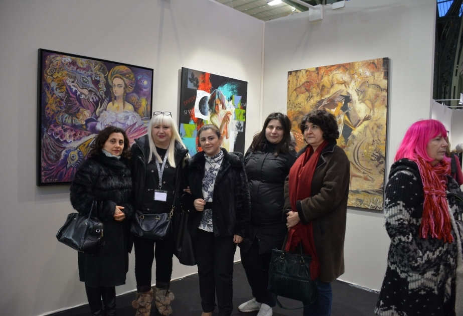 عرض لوحة رسامة أذربيجانية بمعرض أرت كابتال 2018 في باريس