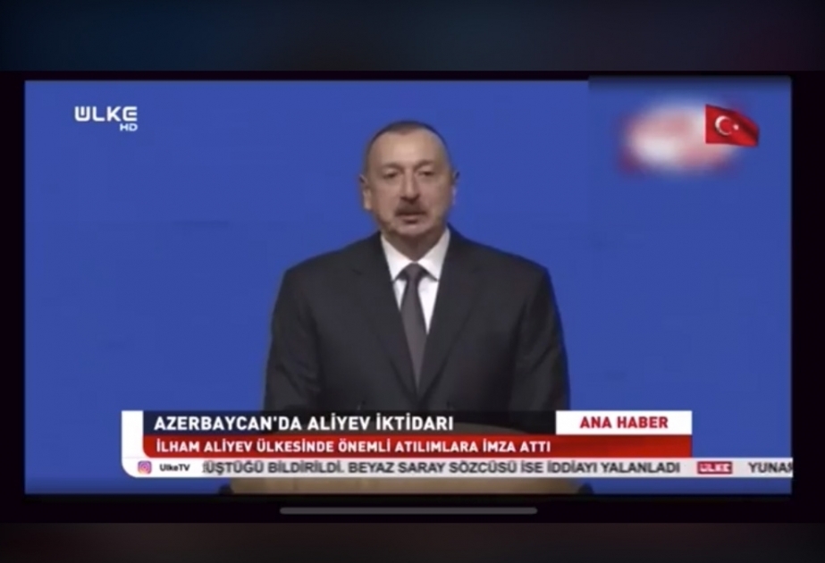 Turkish Ulke TV channel broadcasts reportage on presidential elections to be held in Azerbaijan VIDEO