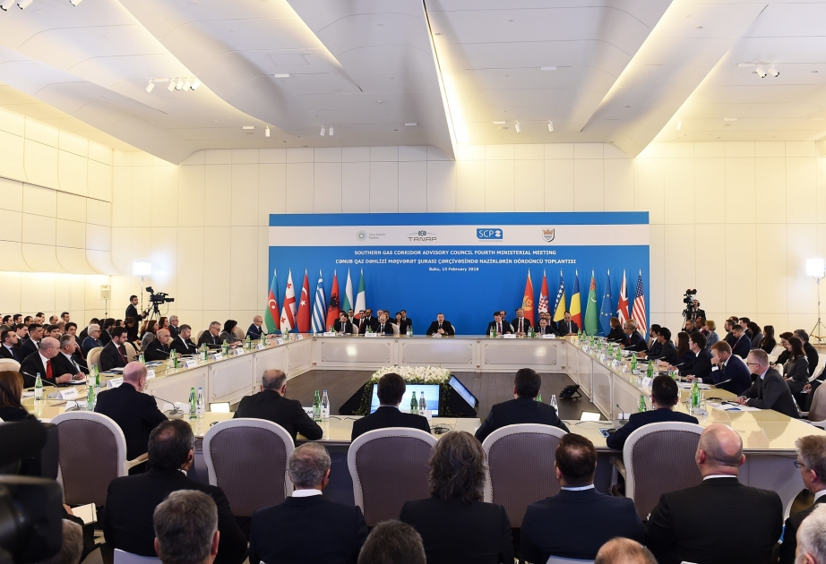 В Баку в рамках Консультативного совета Южного газового коридора началось четвертое заседание министров