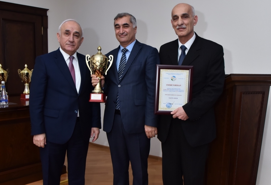 SDU-da Xalq Cümhuriyyətinin 100 illiyinə həsr olunmuş idman spartakiadasının qalibləri mükafatlandırılıb