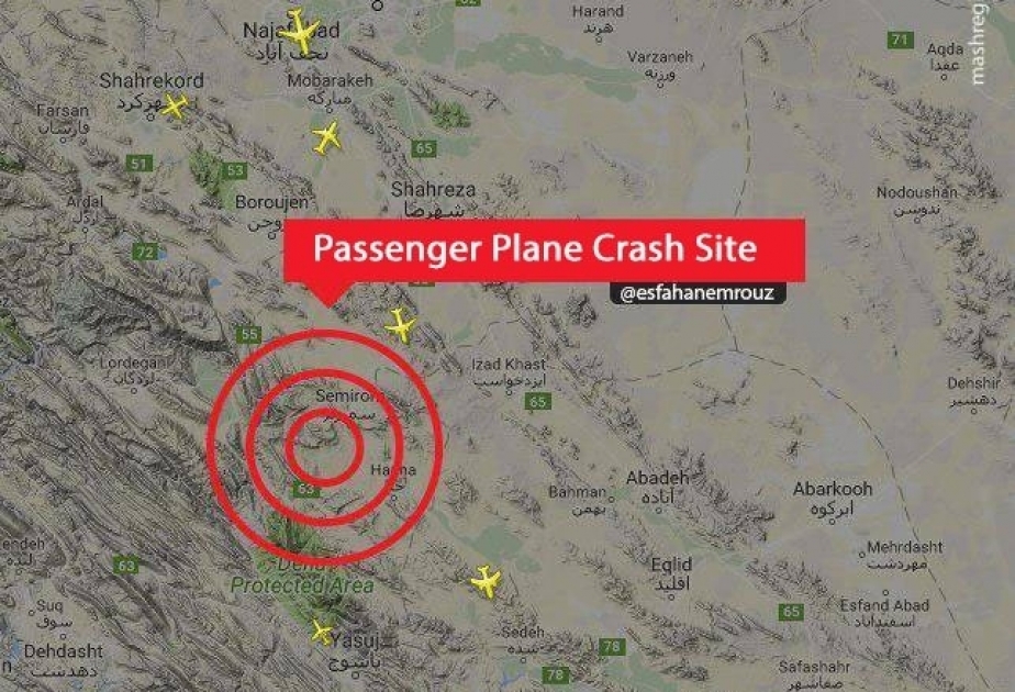 مقتل 66 شخصا اثر تحطم طائرة ركاب في ايران