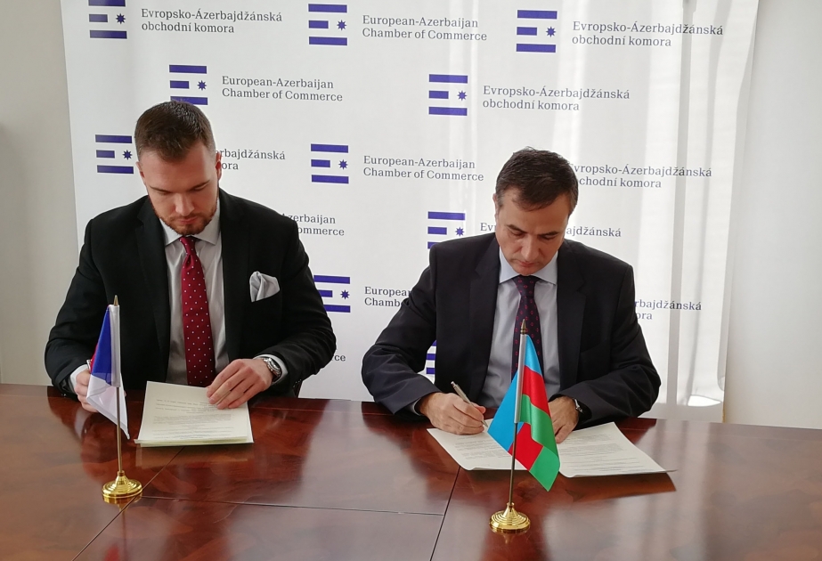 Un mémorandum signé entre l’Ambassade d’Azerbaïdjan en République tchèque et la Chambre de commerce Europe-Azerbaïdjan