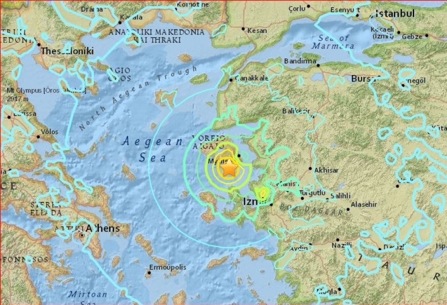 希腊海域发生5级地震