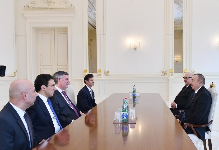 Aserbaidschans Präsident Ilham Aliyev empfängt BCA-Delegation VIDEO