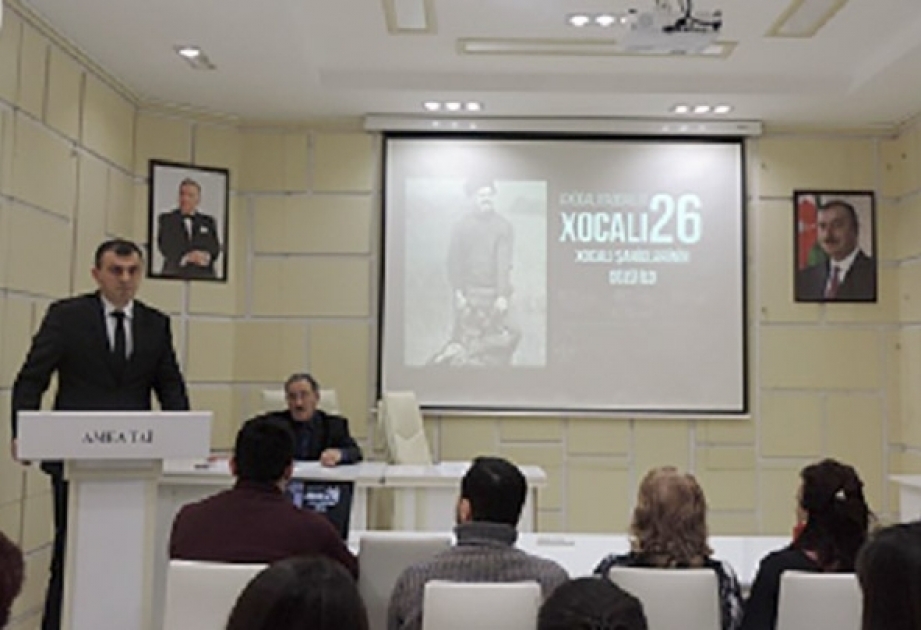 Anım tədbirində Xocalı hadisələrində yaxınlarını itirmiş alim danışıb