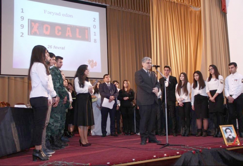 Pedaqoji Universitetdə inteqrativ dərs: “Fəryad edən Xocalı”