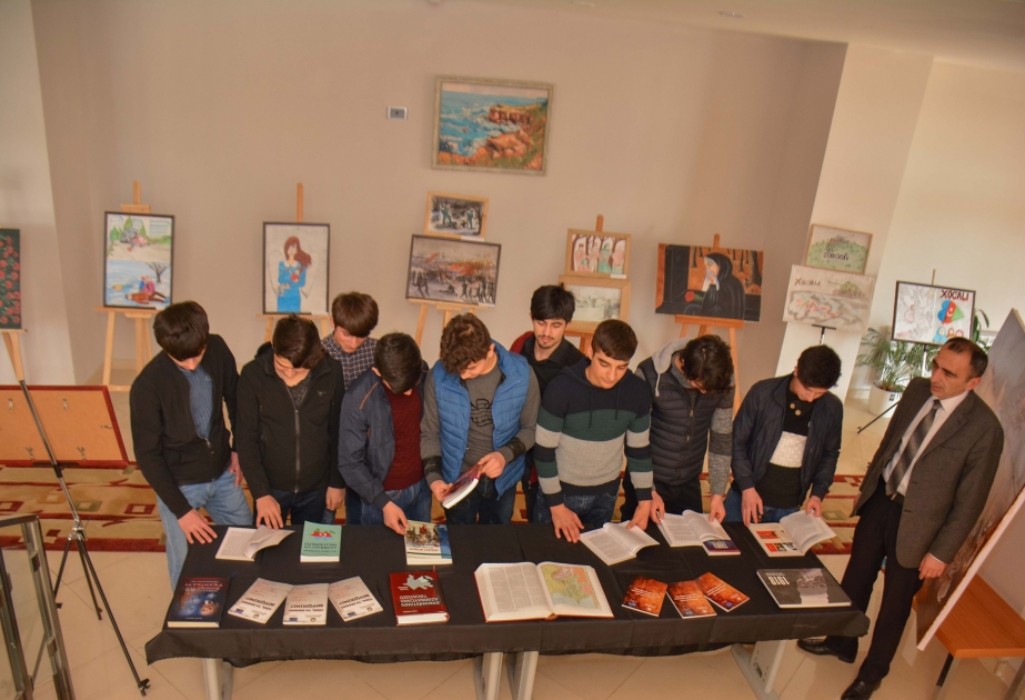 Zaqatalada “Xocalının səsi” adlı rəsm və kitab sərgisi açılıb